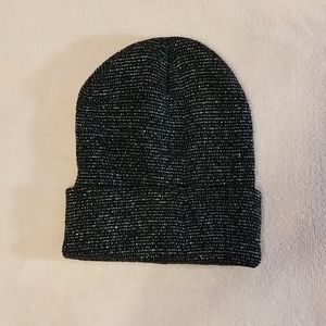 Black and silver beanie